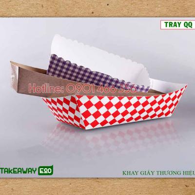 Khay giấy đựng hot dogs